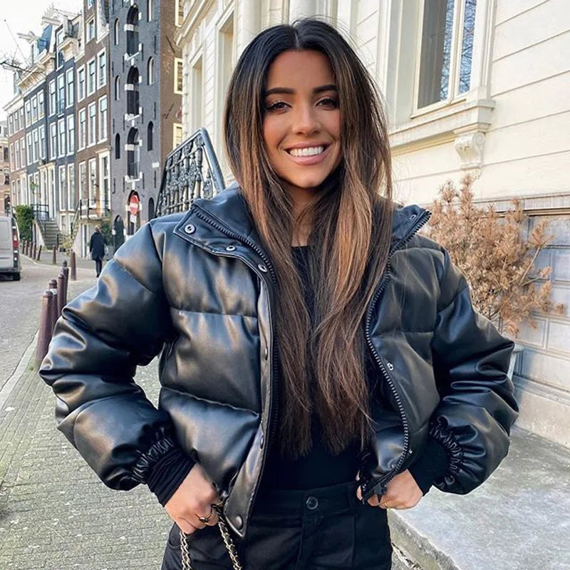 Winter Leather Coat